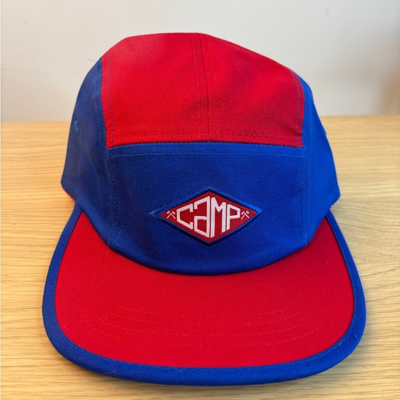 Camp Headwear Original Other - “CAMP Headwear Original” Two-Tone Red & Blue Five-Panel Cap NWOT!